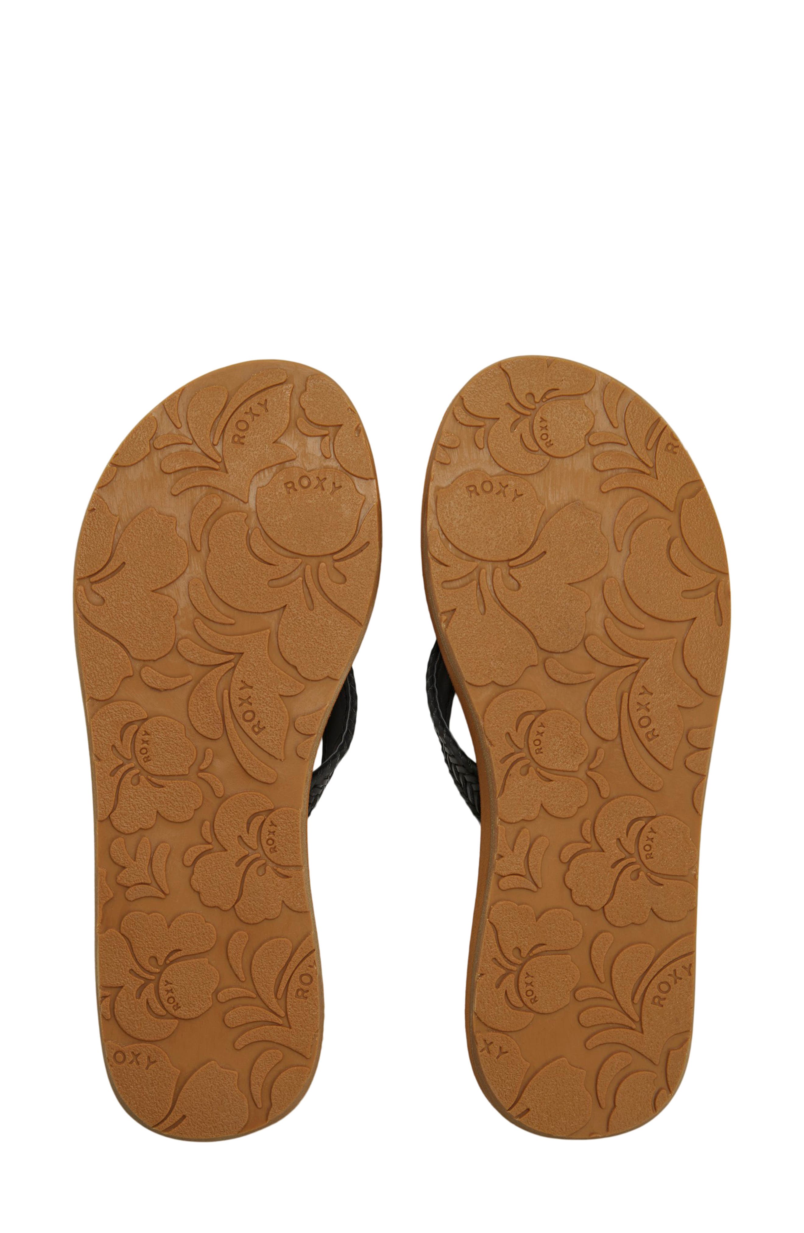 Roxy Lili III Flip Flop, Alternate, color, Black