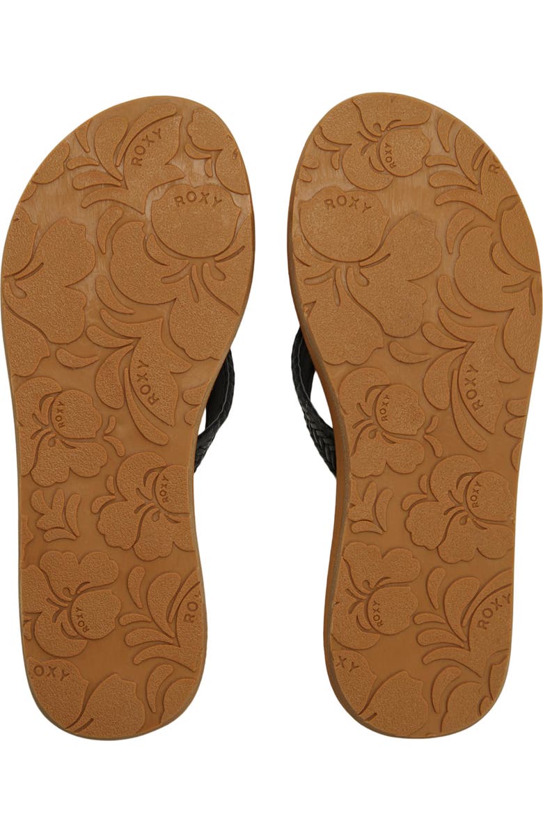 Roxy Lili III Flip Flop, Alternate, color, Black