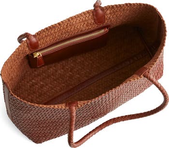 Handwoven Leather Tote
