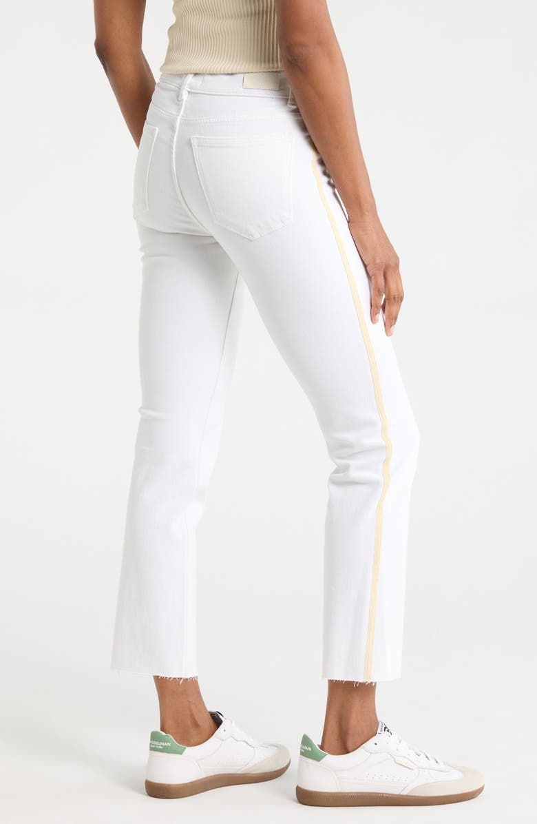 DL1961 Mara Ankle Straight Leg Jeans, Alternate, color, White Stripe