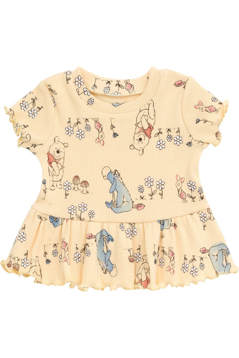 Winnie the Pooh 2-Piece Tee and Shorts Set, Alternate, color, Pooh Pastel Yellow