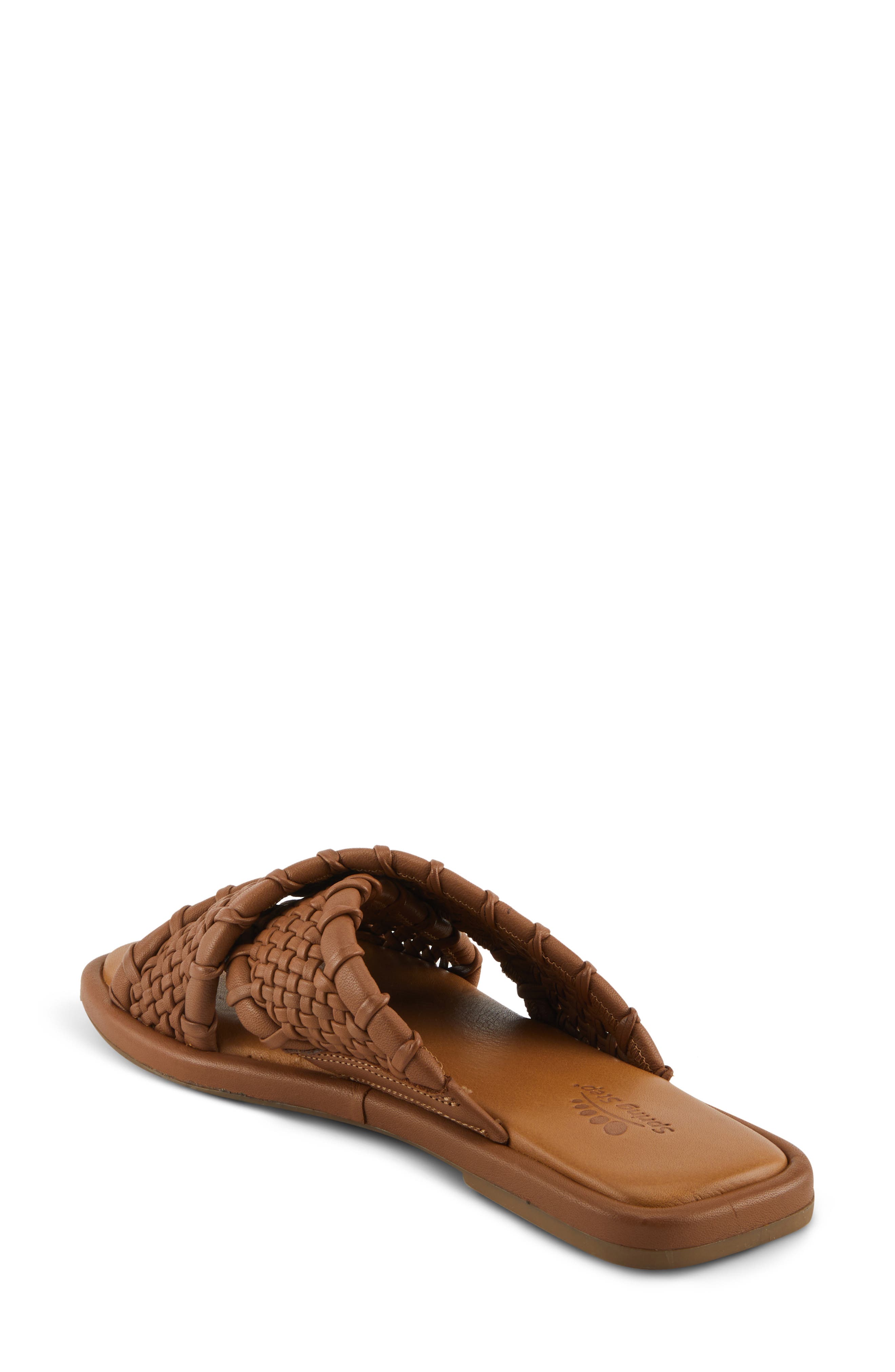 Spring Step Montauk Slide Sandal, Alternate, color, Brown