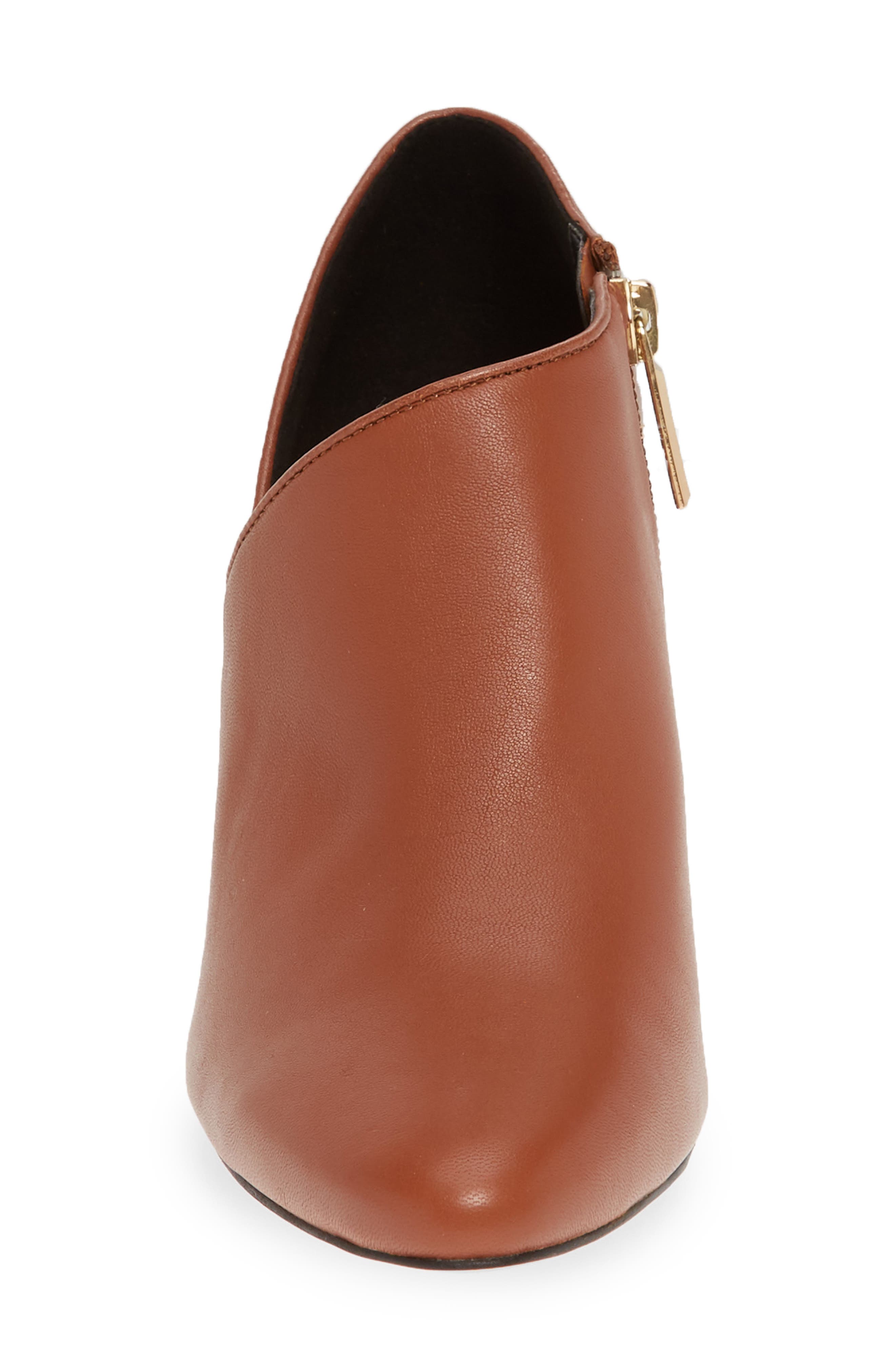Mishka Ankle Boot, Alternate, color, SIENNA BROWN NAPPA LEATHER
