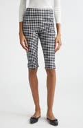 POSSE Chiara Gingham Stretch Cotton Capri Pants