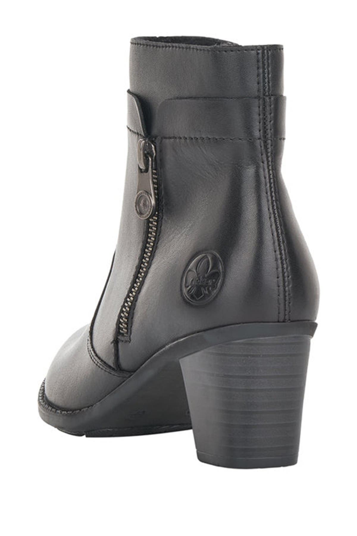 Rieker Ivonne Leather Block Heel Boot, Alternate, color, 