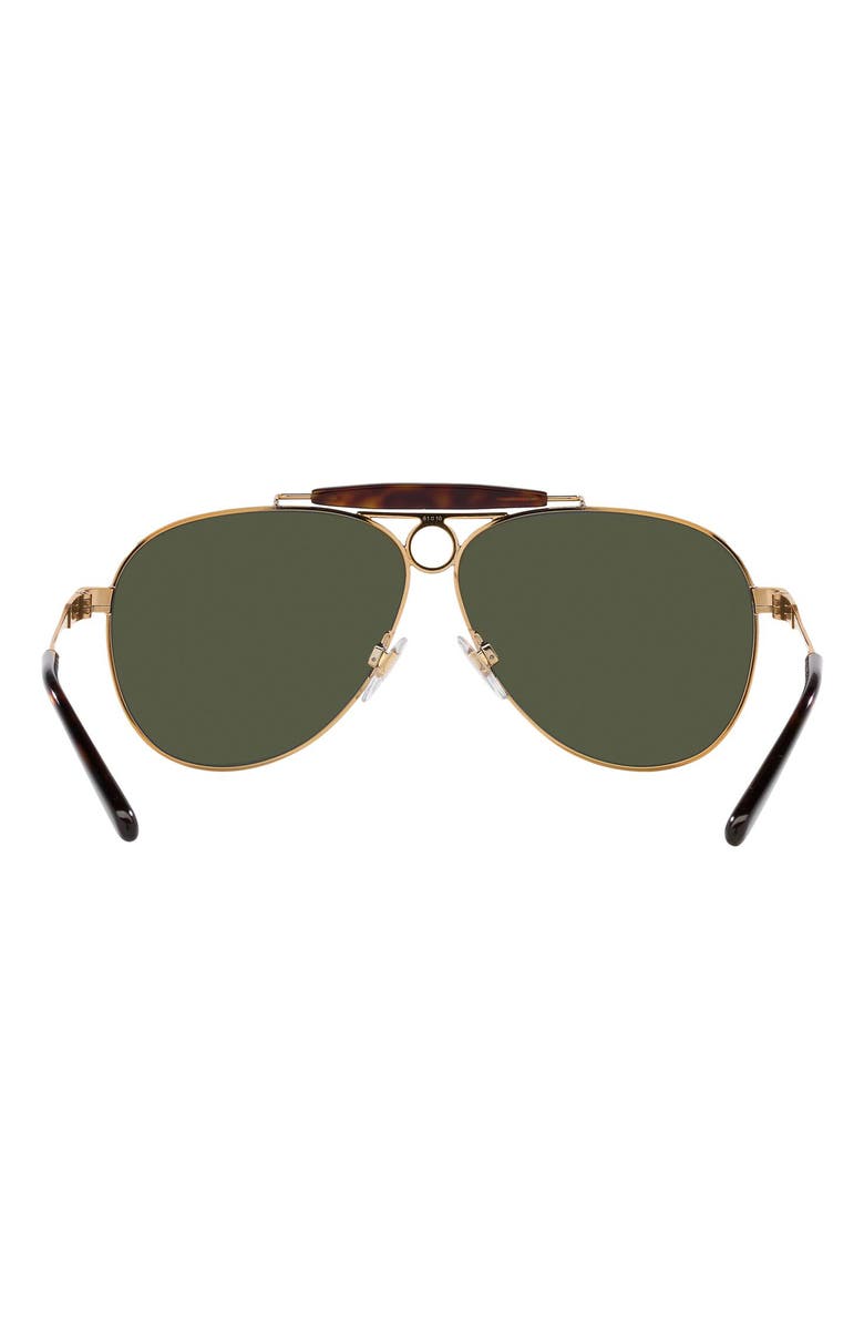 Ralph Lauren 61mm Aviator Sunglasses, Alternate, color, Antiq Cop