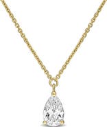 Julianna B. Lab Grown Diamond Pear Solitaire Necklace 14K