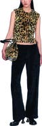 Anna Sui Faux Leopard Sleeveless Top