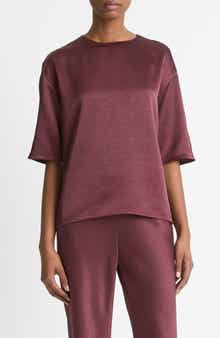 Vince Fluid Satin Top