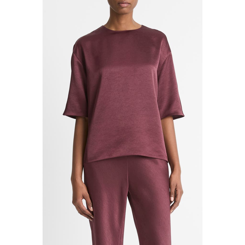 Vince Fluid Satin Top