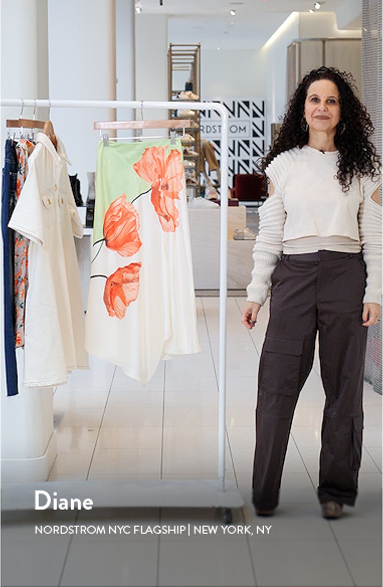 Harmony Floral Asymmetric Skirt, sales video thumbnail