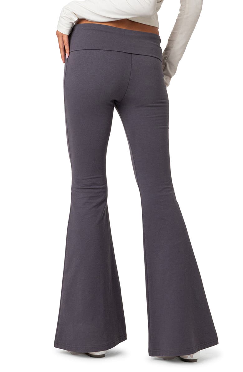 EDIKTED Naomi Flare Leggings, Alternate, color, Dark-Gray