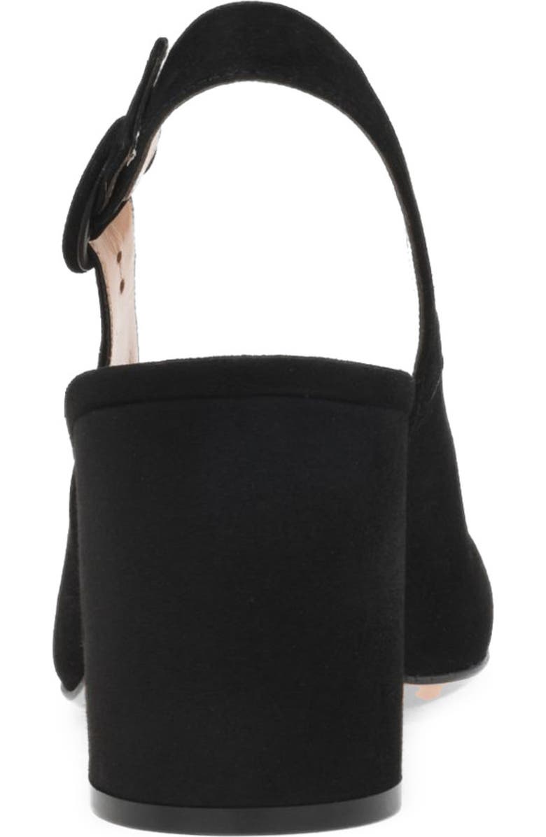 Gianvito Rossi Joelle Sling Pump, Alternate, color, Black Suede