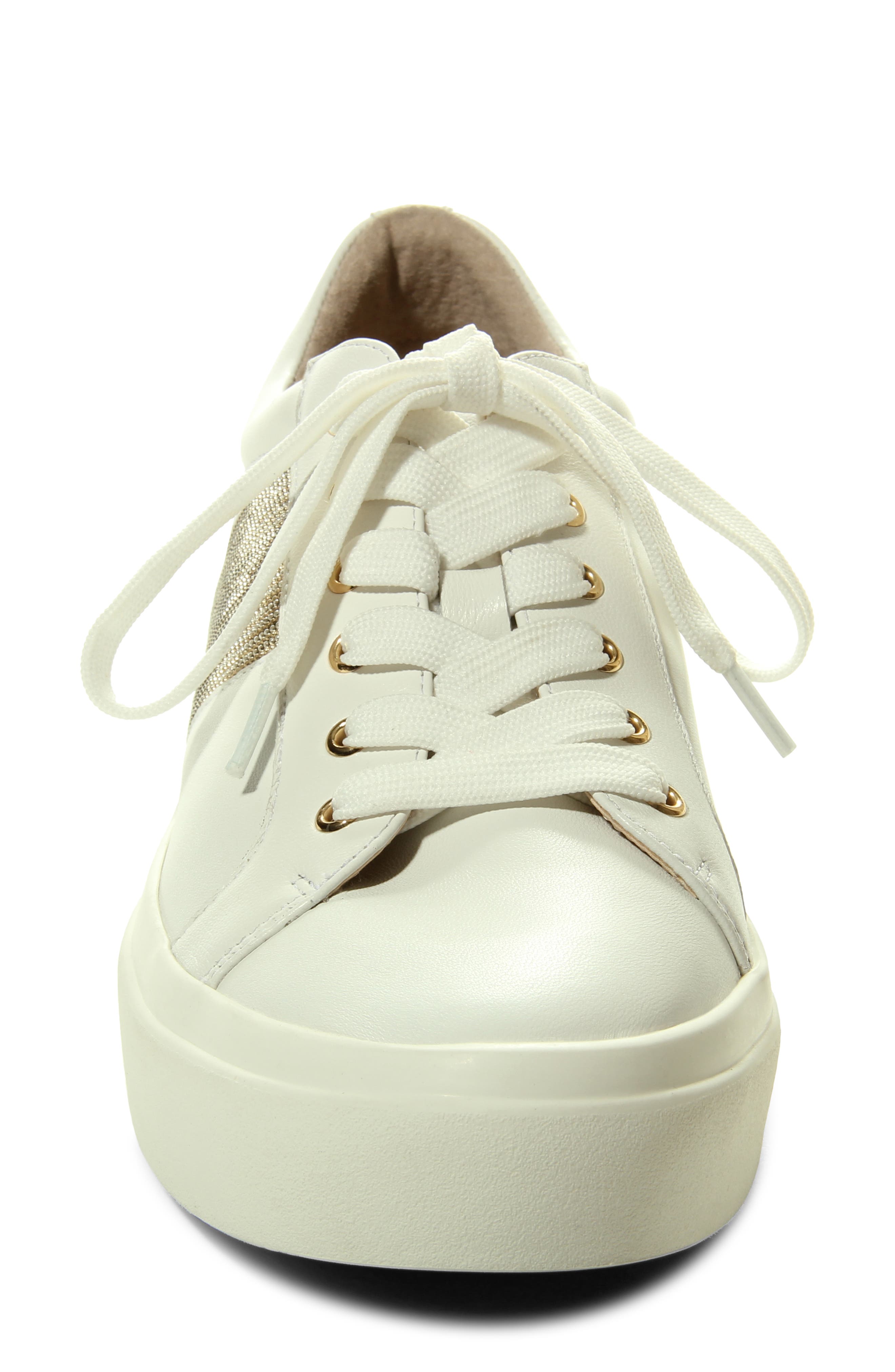 VANELi Yavin Leather Sneaker, Alternate, color, White Nappa