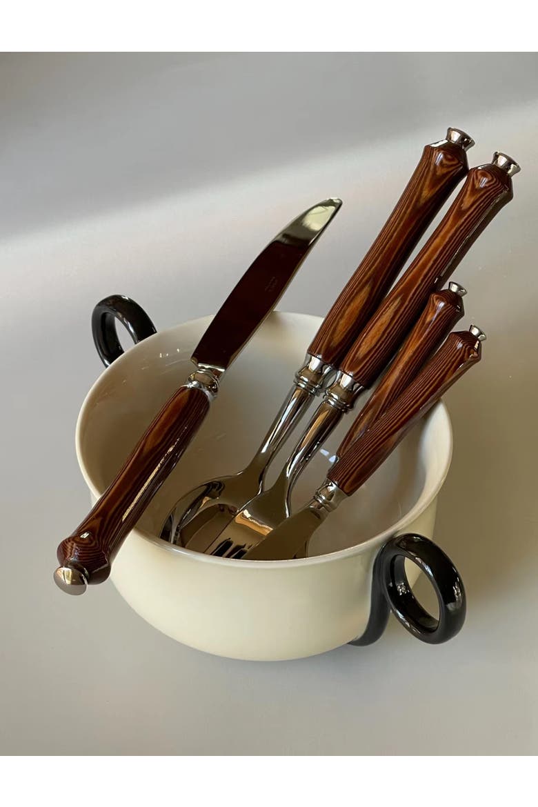 Pluton - 5 Piece Place Setting, Alternate, color, Natural Wood