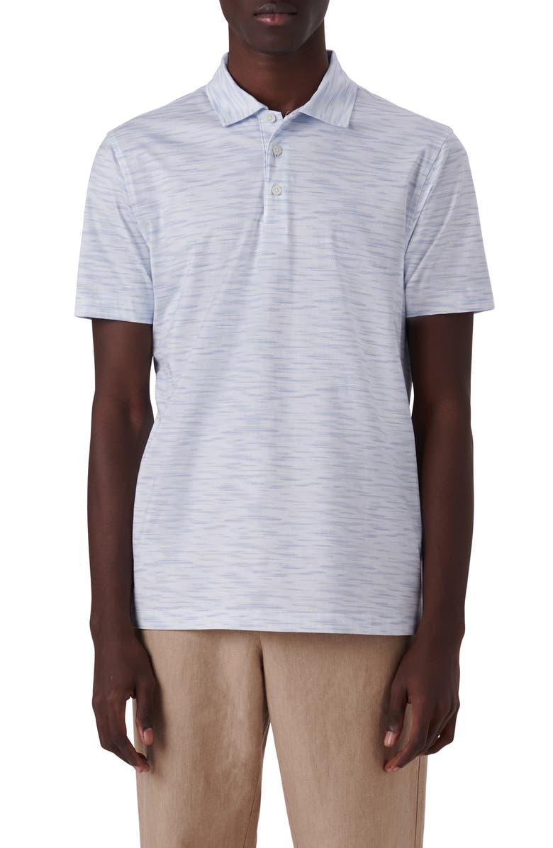 Bugatchi Victor OoohCotton<sup>®</sup> Striated Polo, Main, color, 