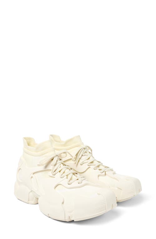 Camperlab Tossu Mixed Media Sneaker In White Natural