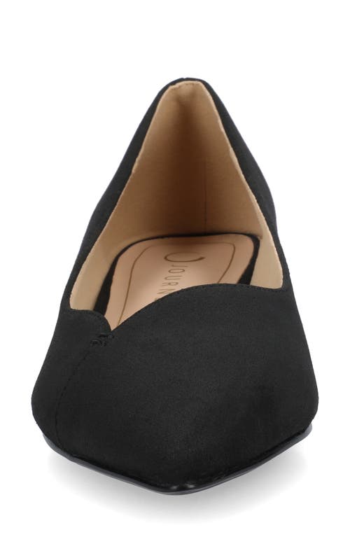 Journee Collection Carmin Pointed Toe Flat In Black