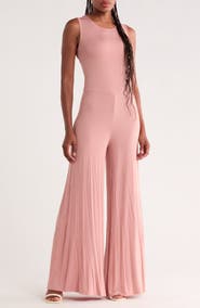 GO COUTURE Sleeveless Wide Leg Jumpsuit