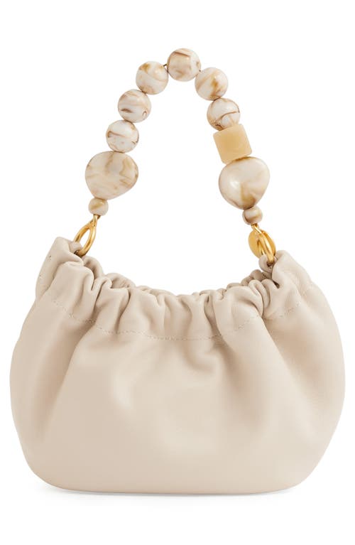 Reiss Erin Leather Top Handle Bag In White