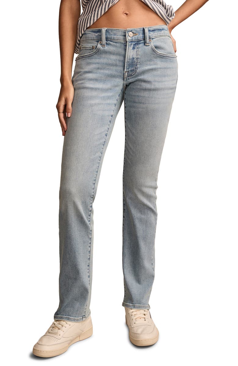 Lucky Brand Sweet Mid Rise Straight Leg Jeans, Main, color, Lovers Lane Wash