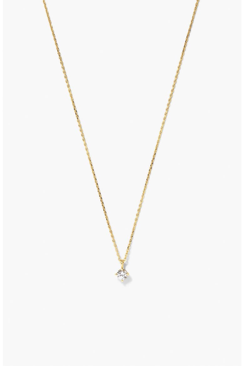 Round Sapphire Necklace, Main, color, Gold