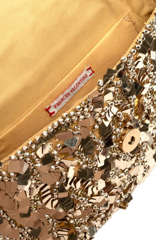 Frances Valentine Stardust Sequin Bag In Gold