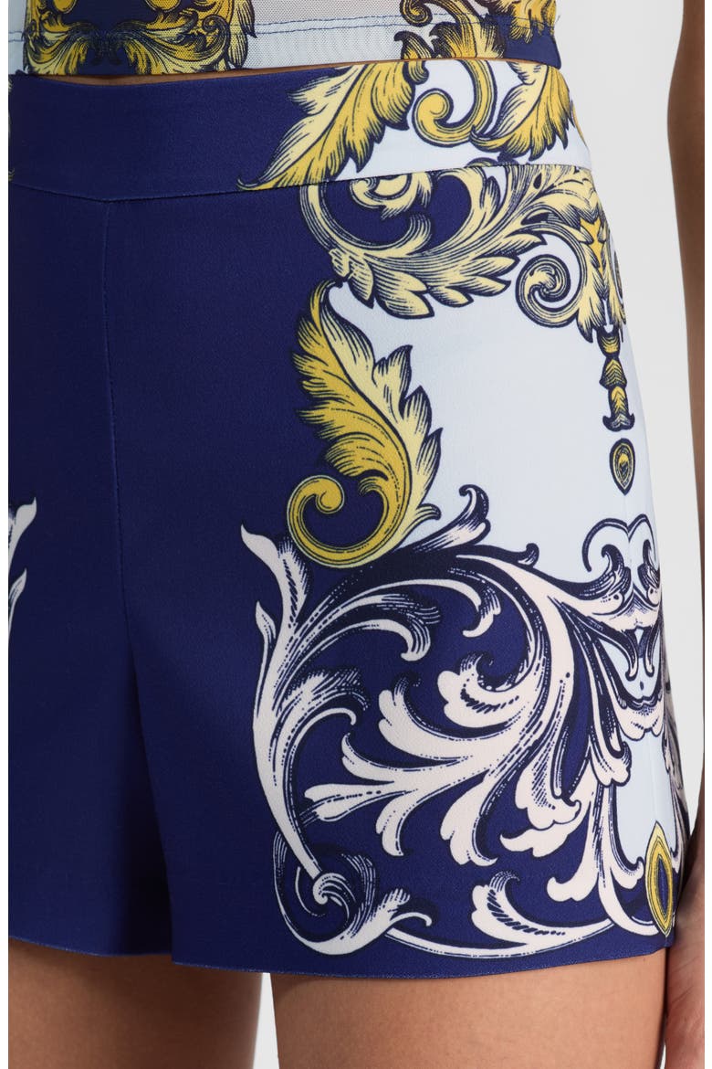 Hera Baroque Print Shorts, Alternate, color, ANTIQUE SCROLL