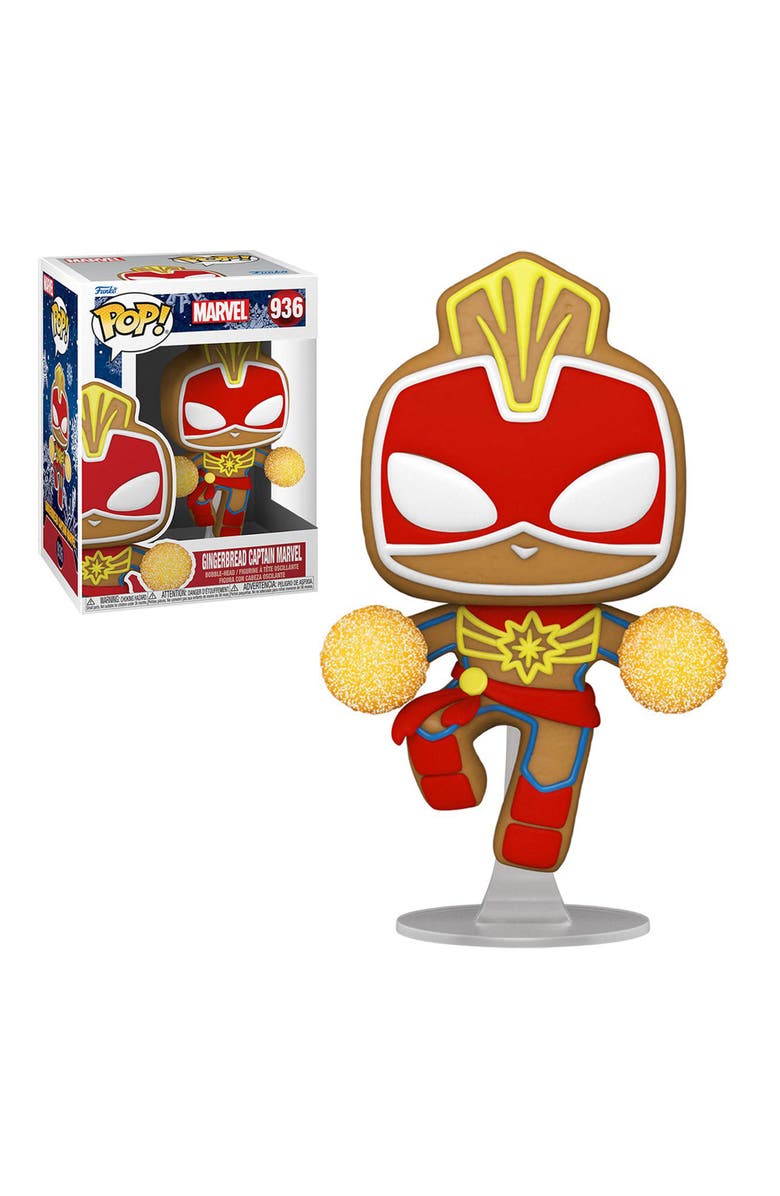 Funko Captain Marvel (Gingerbread) Marvel Funko Pop! Holiday, Main, color, Multi-Color