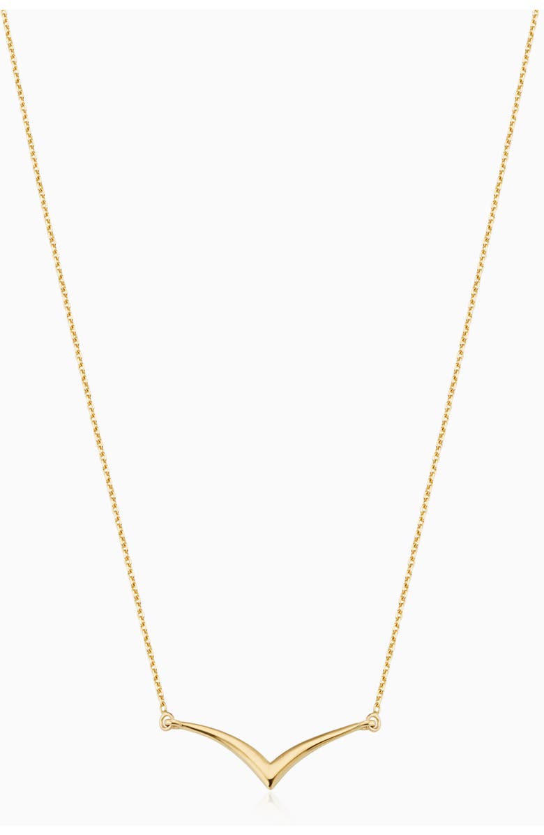 Oradina 14K Yellow Gold Fly High Pendant Necklace, Main, color, Yellow Gold