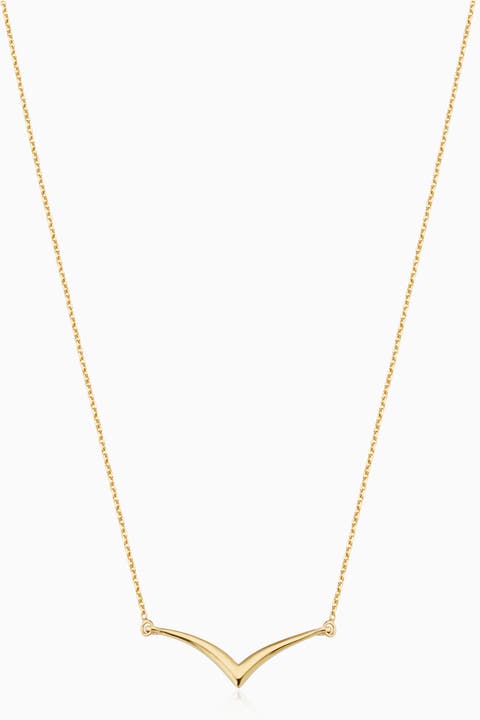 14K Yellow Gold Fly High Pendant Necklace