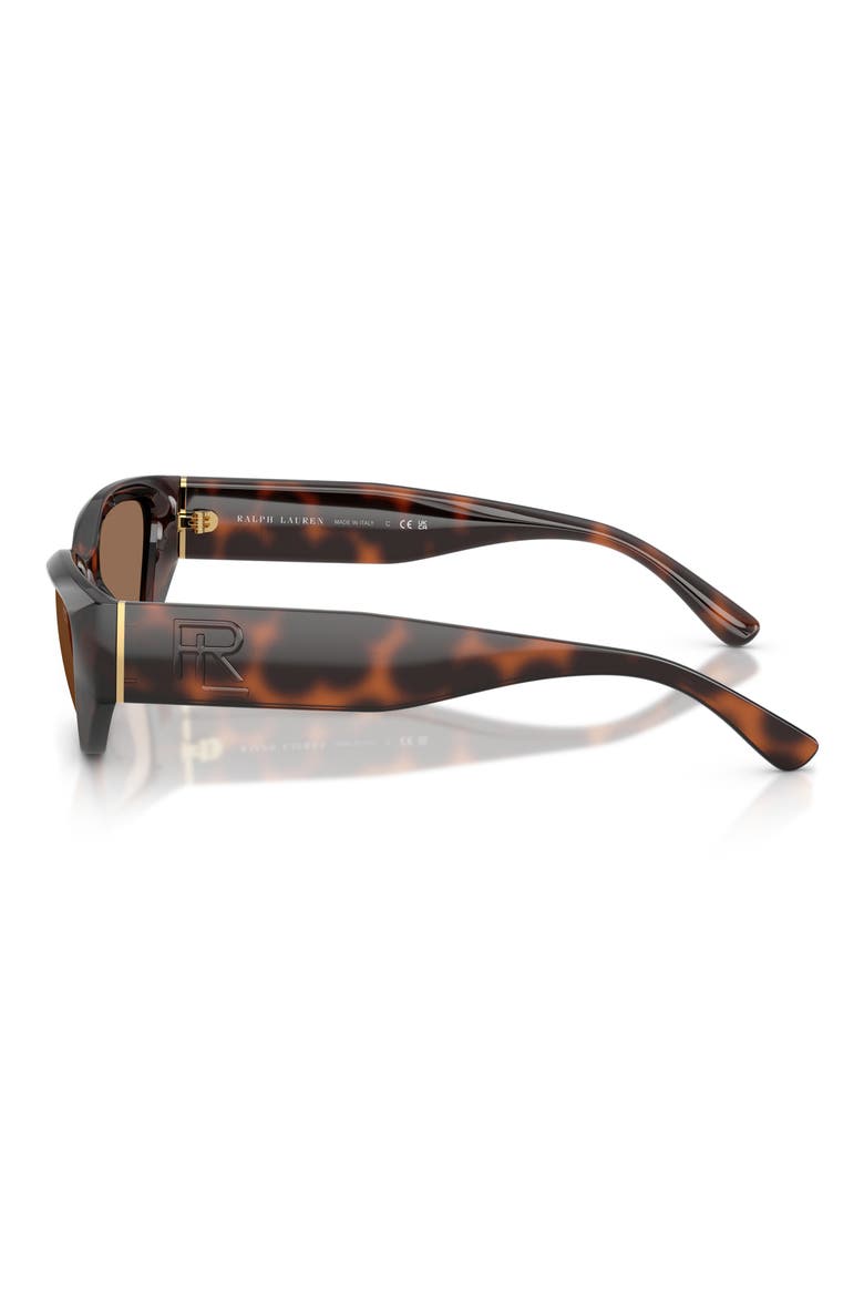 55mm Butterfly Sunglasses, Alternate, color, LIGHT HAVANA / BROWN