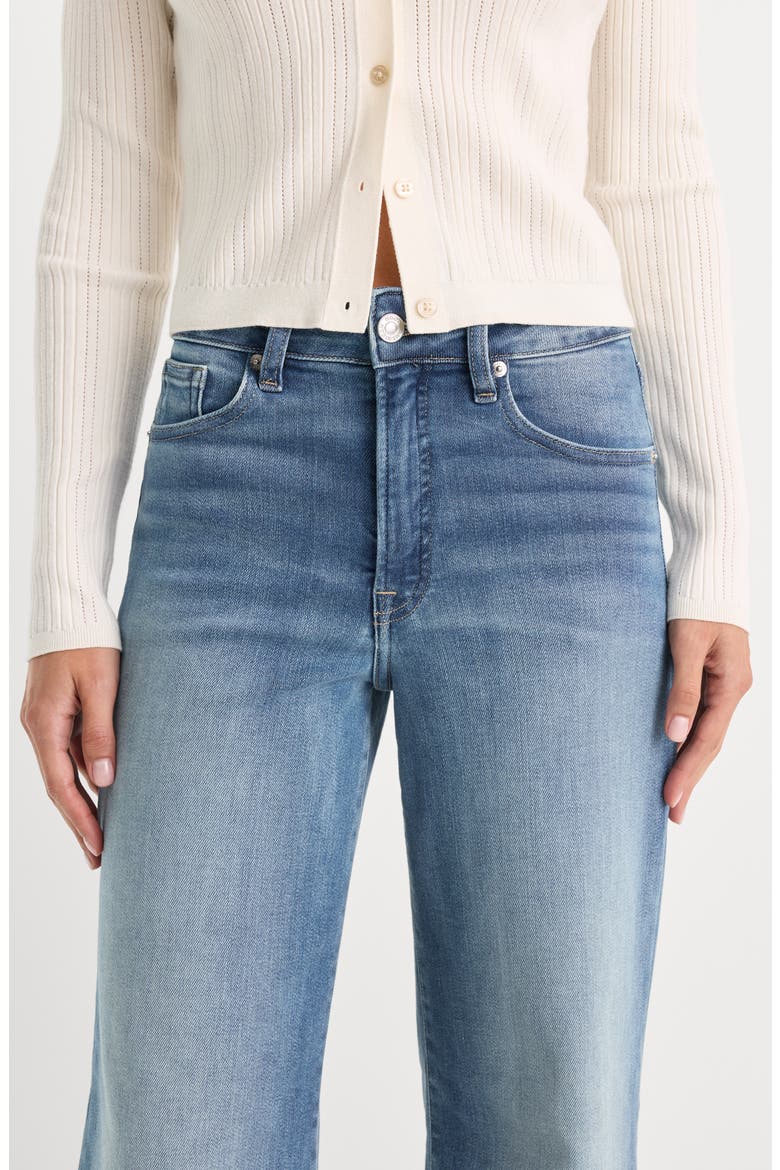 Soft-Tech Good Waist High Waist Wide Leg Palazzo Jeans, Alternate, color, INDIGO1238