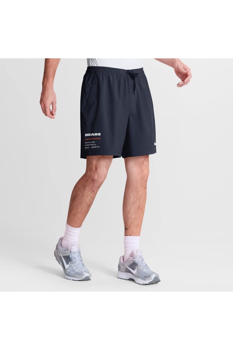 Men's Nike Navy Chicago Bears Form Dri-FIT Shorts, Main, color, Navy