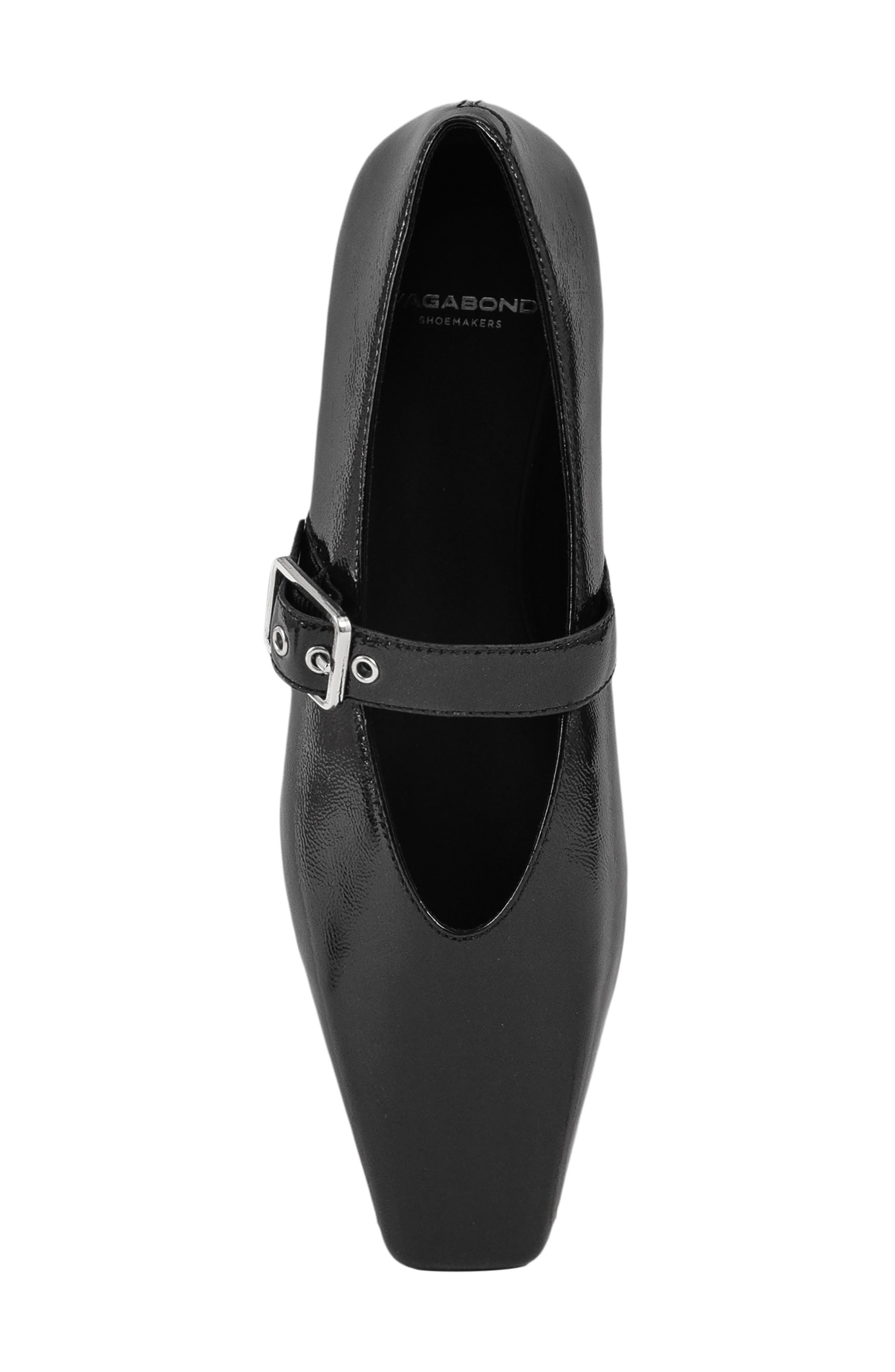 Wioletta Mary Jane Flat, Alternate, color, BLACK