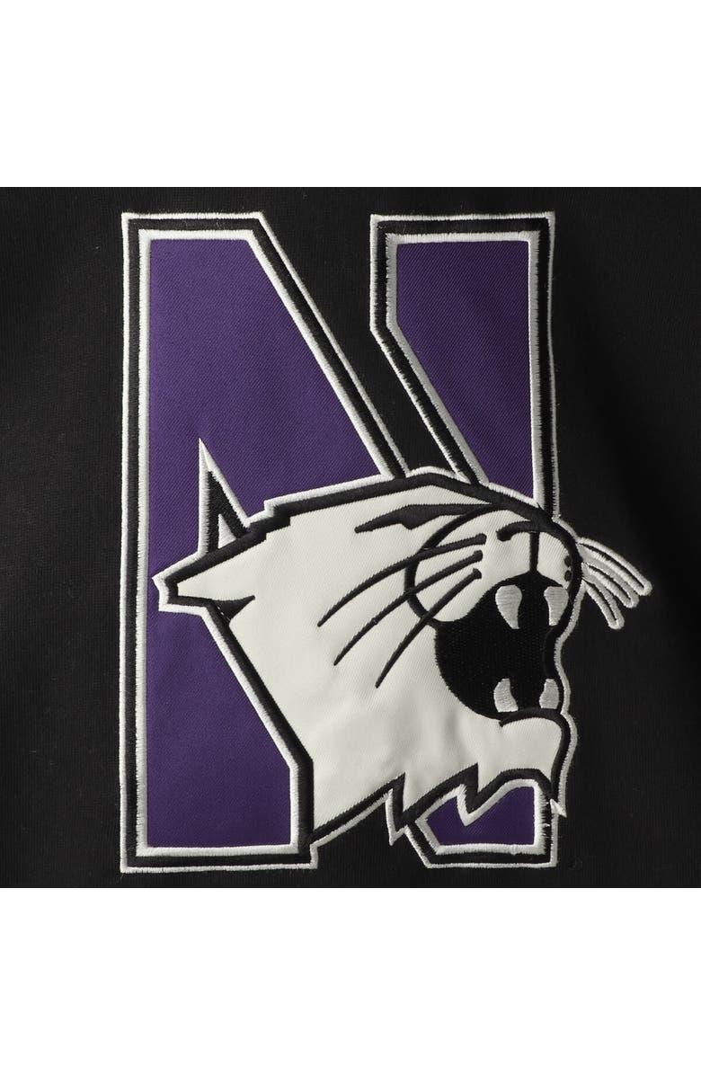 COLOSSEUM Men's Colosseum Black Northwestern Wildcats 2.0 Lace-Up Pullover Hoodie, Alternate, color, Black