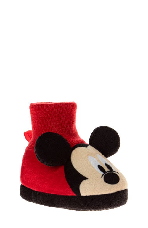 Josmo Kids'  Disney Mickey Mouse Slipper In Red