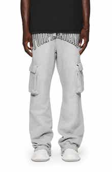 PURPLE BRAND MWT Fleece Flared Cargo Pants