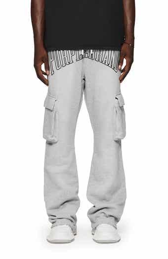 PURPLE BRAND MWT Fleece Flared Cargo Pants