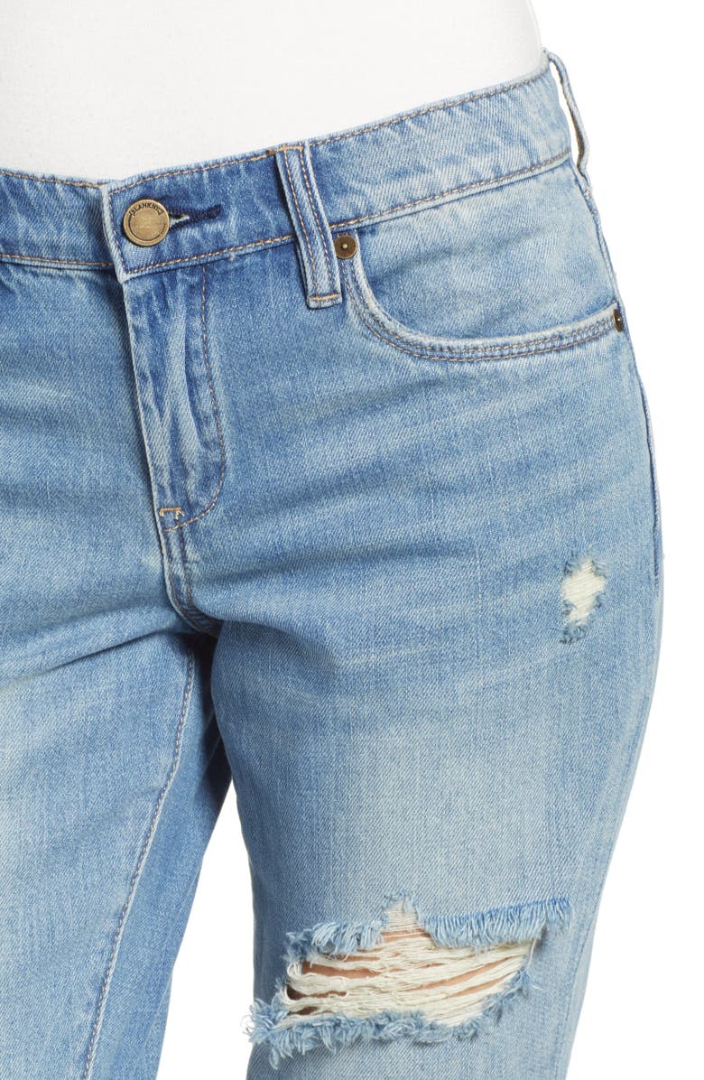 BLANKNYC Rocket Power Ripped Boyfriend Jeans, Alternate, color, 