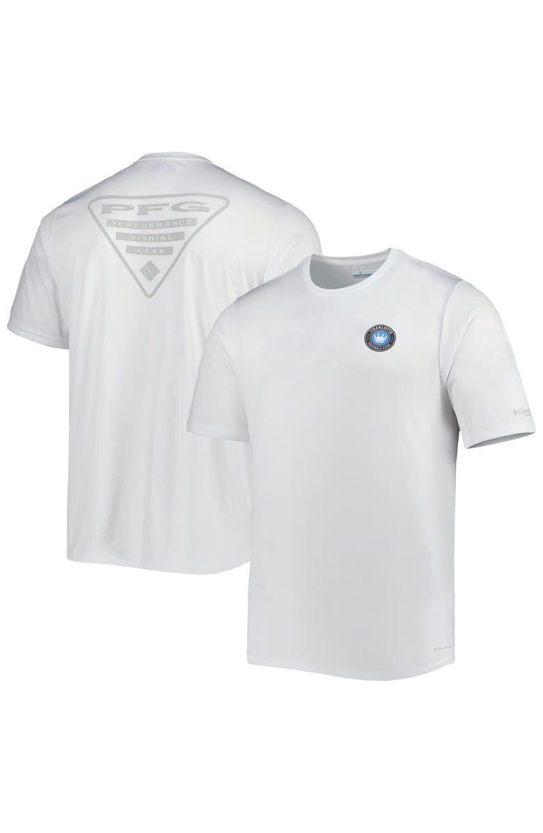 Columbia Men's Columbia White Charlotte FC Terminal Tackle Omni-Shade T-Shirt, Main, color, White