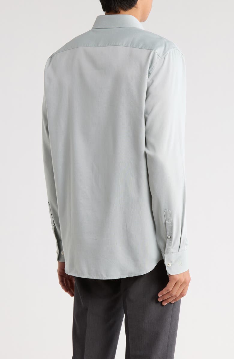 Original Penguin Royal Oxford Slim Fit Dress Shirt, Alternate, color, Silver Pine