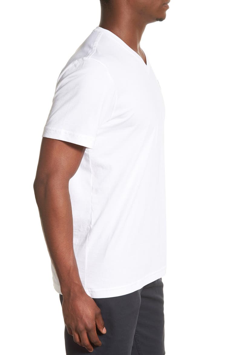 Classic Pima Cotton V-Neck T-Shirt, Alternate, color, WHITE