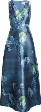 Kay Unger Rosalind Floral Evening Gown