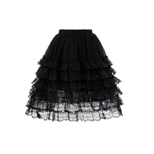 Sweet Cactus Ribbed Sweater With Lace Skirt In White