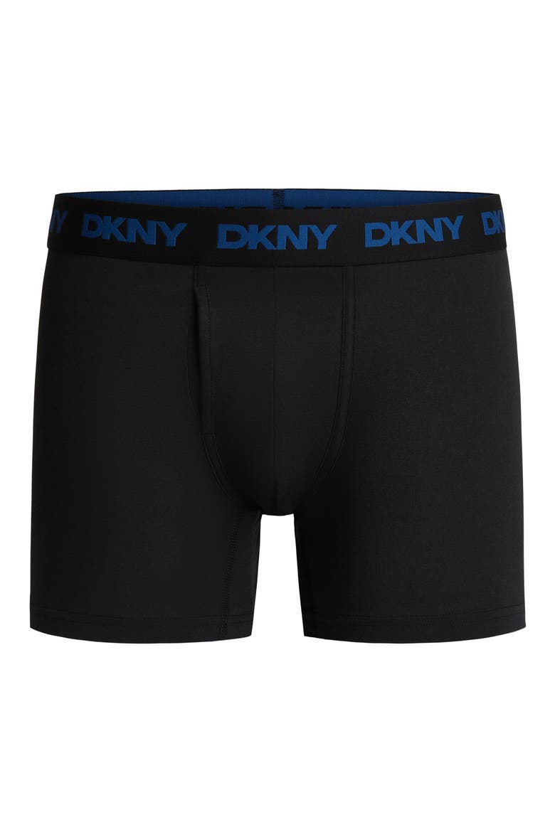 3-Pack Stretch Cotton Boxer Briefs, Alternate, color, BLACK/ LIMOGES/ BRIGHT WHITE