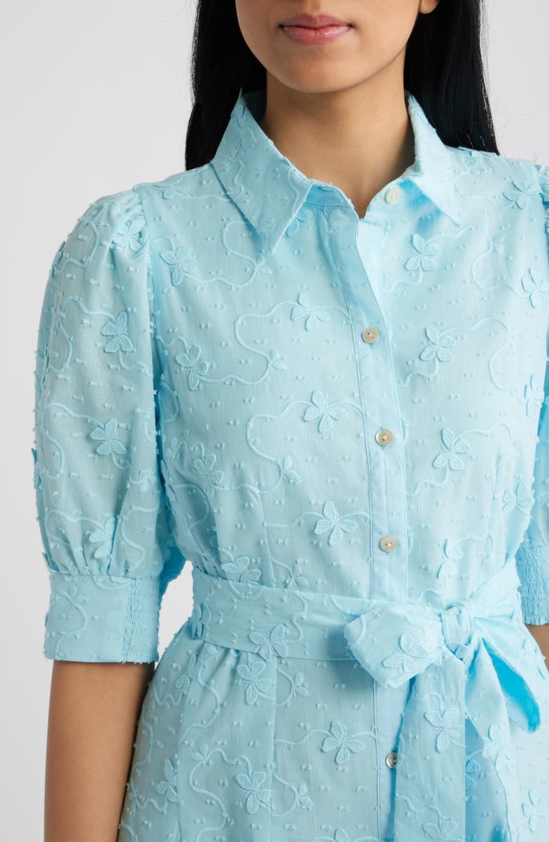 Lilly Pulitzer<sup>®</sup> Larkyn Cotton Blend Shirtdress, Alternate, color, Day Dream Blue Monarch
