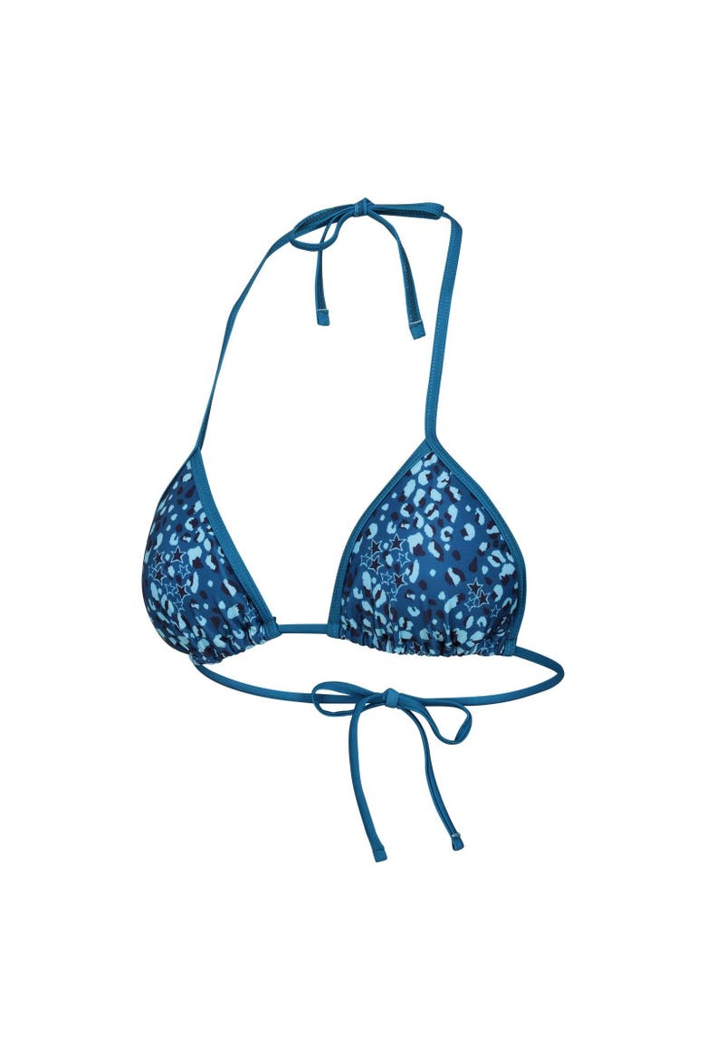 Aceana Animal Print Bikini Top, Alternate, color, Celestial