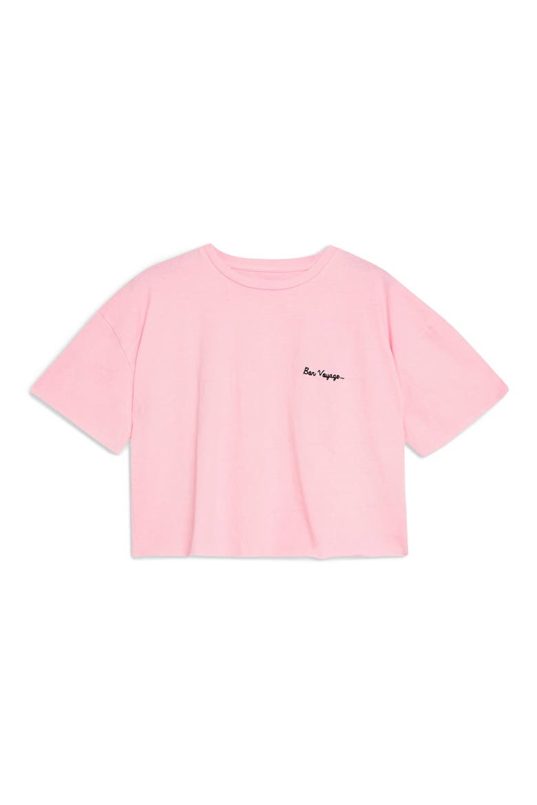 Bon Voyage Crop Tee, Alternate, color, PINK