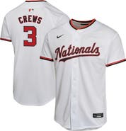 Nike Youth Nike Dylan Crews White Washington Nationals Alternate Game Player Jersey